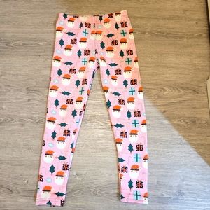 Girls Christmas pants, Lined inside to keep warm